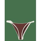 MANGO Cheeky Bikini Briefs With Contrast Trims - BROWN - XS