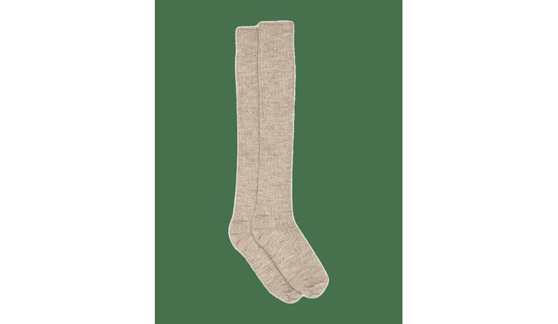MP DENMARK Megan Knee Socks - LIGHT BROWN MELANGE - 37/39 – kuva 1/2