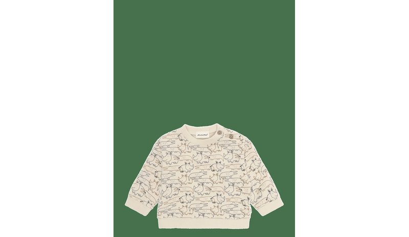 MINYMO Sweatshirt Ls Aop - WHITE SWAN - 74 – kuva 1/2