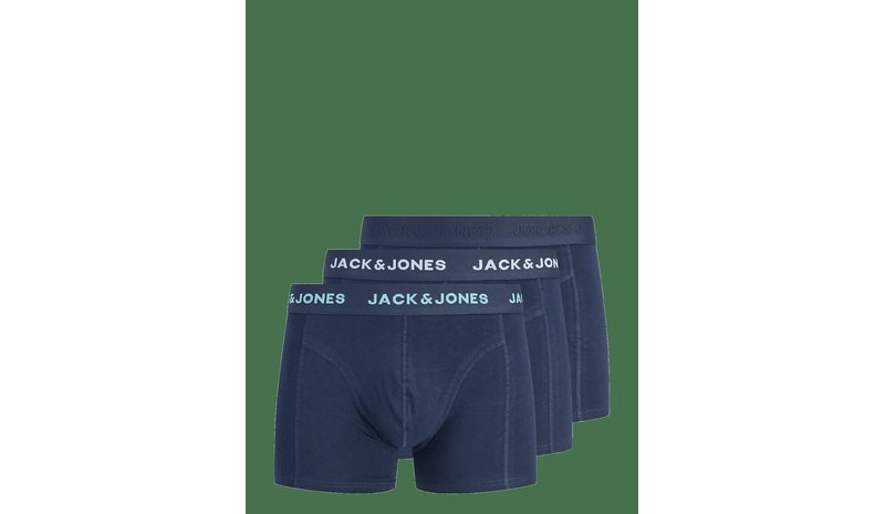 JACK & JONES Jacconor Solid Trunks 3 Pack Noos - NAVY BLAZER - S