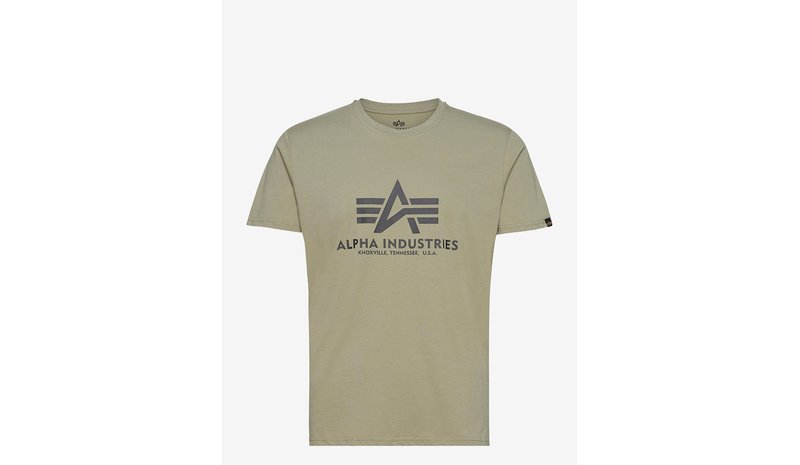 ALPHA INDUSTRIES Basic T-Shirt - OLIVE - S – kuva 1/3