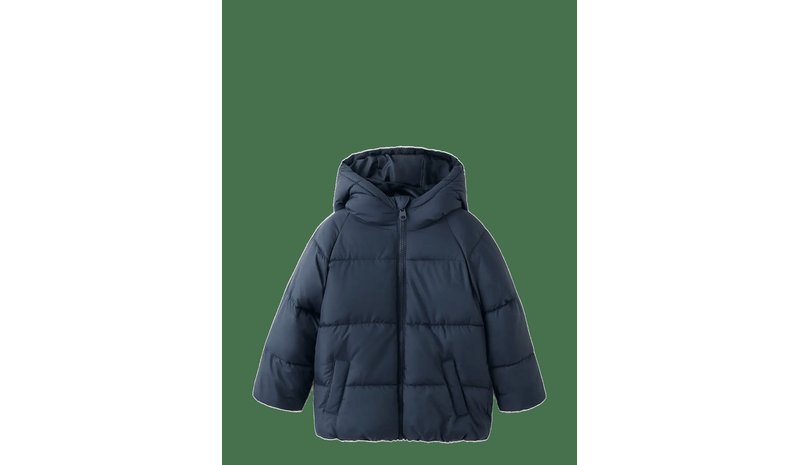 MANGO Hood Puffer Coat - NAVY - 86 – kuva 1/2