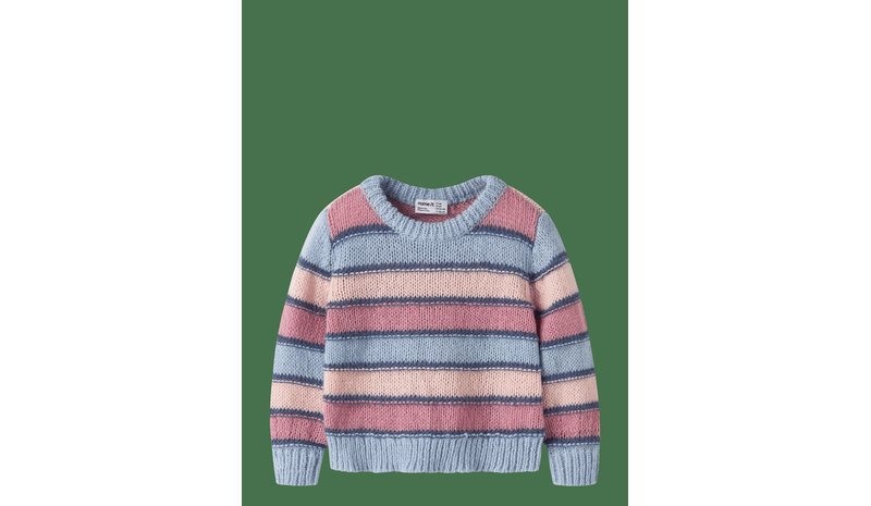 NAME IT Nmflernort Ls Knit - SUBDUED BLUE - 92 – kuva 1/2