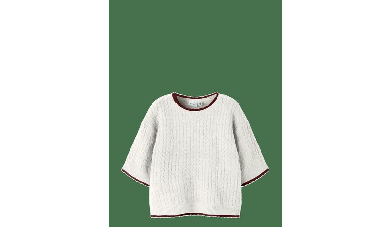 NAME IT Nkfkiras Ss Knit - CLOUD DANCER - 116 – kuva 1/2