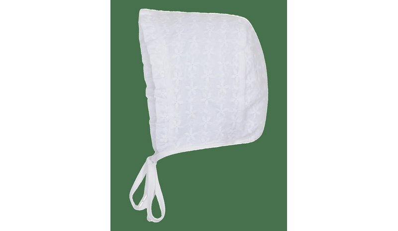 MP DENMARK Flora Baby Bonnet - WHITE - 49 – kuva 1/2