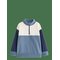 LINDEX Sweatshirt With Half-Zip - DARK DUSTY BLUE - 110 – kuva 1