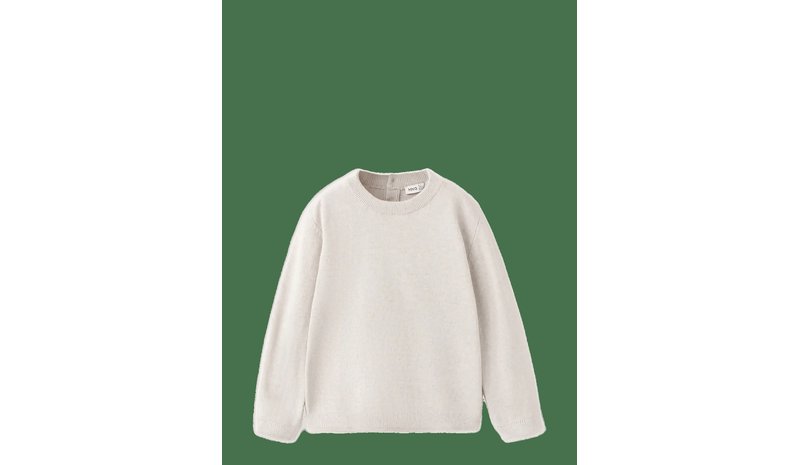 MANGO Medium-Knit Cotton Sweater - LIGHT BEIGE - 116 – kuva 1/2