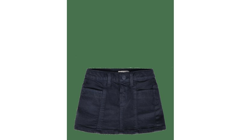 MANGO Denim Skirt With Pockets - NAVY - 116 – kuva 1/2