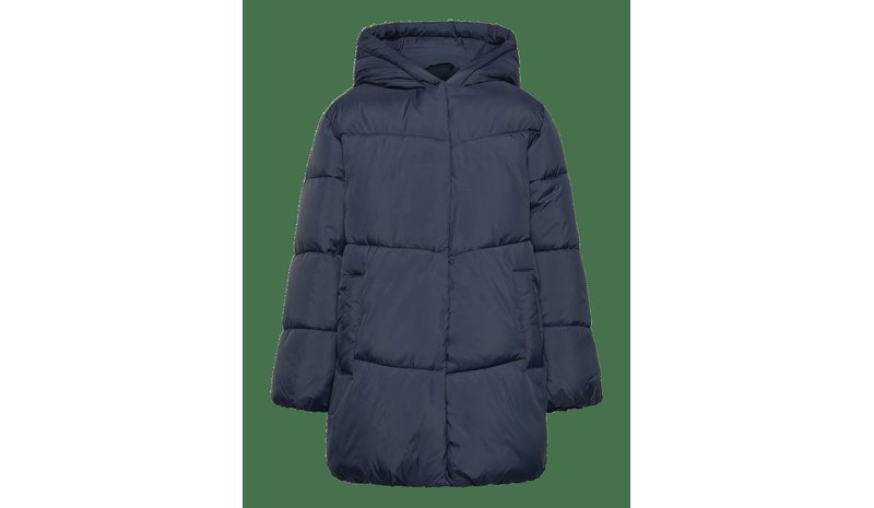 MANGO Hood Puffer Coat - NAVY - 146