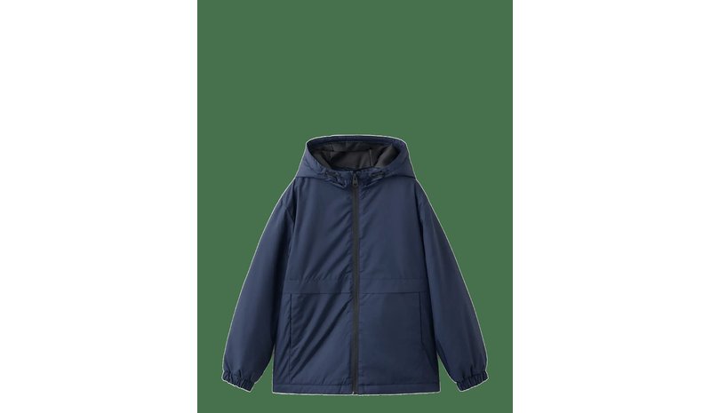 MANGO Hood Puffer Coat - NAVY - 128 – kuva 1/6
