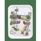 MUURLA Emil Tray The Flagpole 27X20Cm - WHITE - 27X20 cm