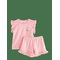 LINDEX Pyjama Set In Gingham - PINK - 92 – kuva 1