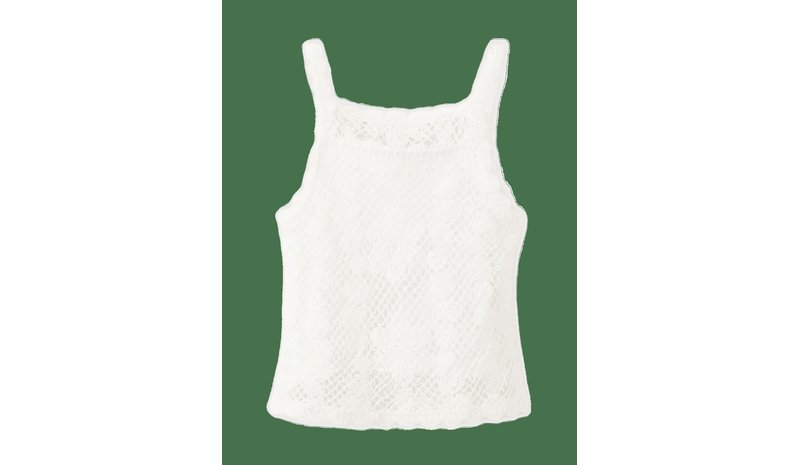 MANGO Crochet Top - LIGHT BEIGE - 116 – kuva 1/2
