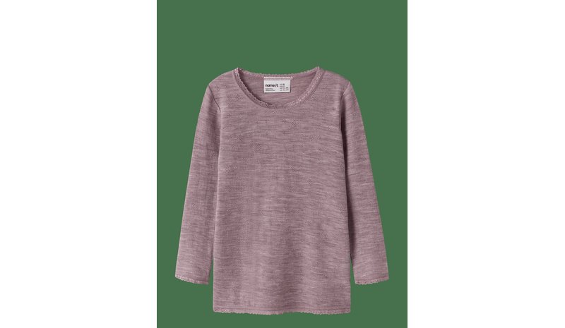 NAME IT Nmfwang Wool Needle Ls Top Solid Noos - TOADSTOOL - 104 – kuva 1/2