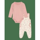 FIXONI Body Ls W.velour Romper - MISTY ROSE - 56