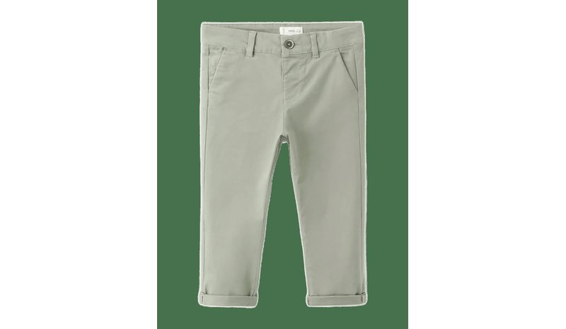 MANGO Cotton Chinos - BEIGE - KHAKI - 98 – kuva 1/2
