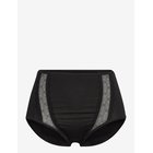 FEMILET Basic Lace High Waist Brief - BLACK - 46