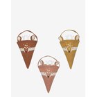 FABELAB Christmas Cones - Deer - Mix - OCHRE, OLD ROSE, - 15 cm
