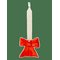 DOIY Candle Holder, Bow, Small - RED - One Size – kuva 1