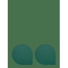 AYTM Stilla Placemats (Set Of 2) - FOREST - One Size