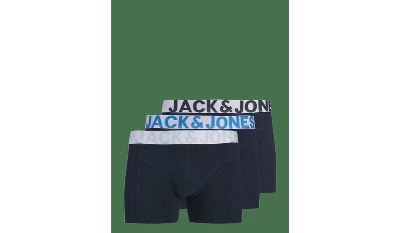 JACK & JONES Jacconor Solid Trunks 3 Pack Noos - NAVY BLAZER - L