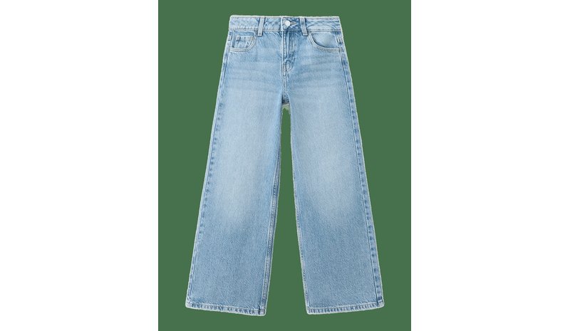 MANGO Wide Leg Mid-Rise Jeans - OPEN BLUE - 116 – kuva 1/2