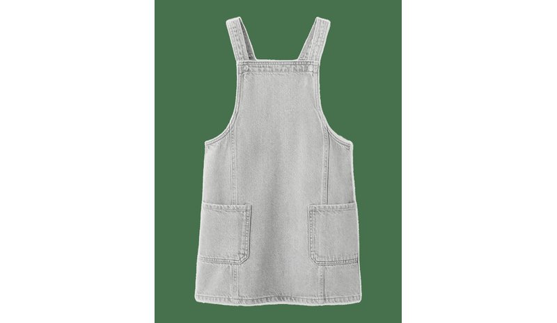 MANGO Denim Pinafore - OPEN GREY - 164 – kuva 1/2