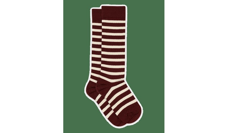 MP DENMARK Elis Knee Socks - WINE RED - 37/39 – kuva 1/2