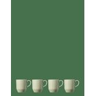 COAST Mug Horizon 4 Pcs - GRÖN - 30 CL x 11.3