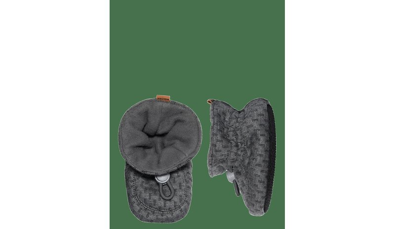 MELTON Structure Textile Slippers - MEDIUM GREY MELANGE - 20/21 – kuva 1/2