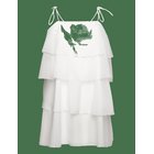 GINA TRICOT Organza Frill Mini Dress - OFFWHITE - 42