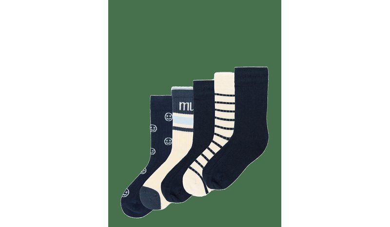 MINIPOP Mpopmac Bamboo Socks 5-Pack - NAVY - 35/38 – kuva 1/2