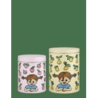 MUURLA Pippi Tin Jar Set Of 2 Fruits - YELLOW/PINK - One Size