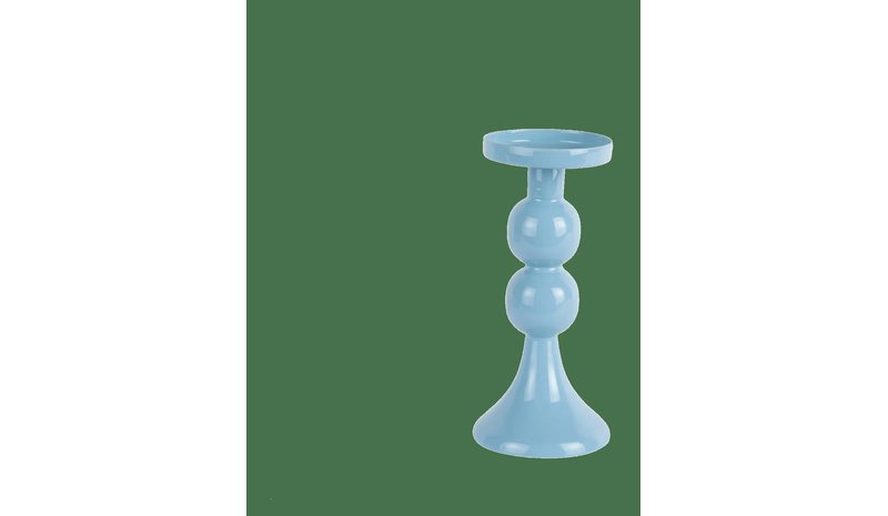 PRESENT TIME Candle Holder Funky Medium - BLUE - H 20 cm – kuva 1/2