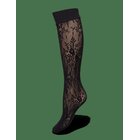 SWEDISH STOCKINGS Rosa Lace Knee-Highs - BLACK - One Size