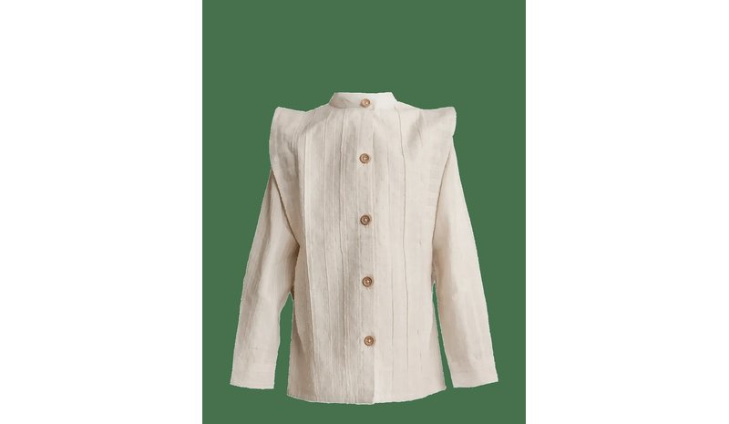HANEVILD Lace Shirt - CREAM - 98 – kuva 1/2