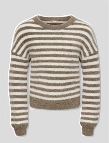 KIDS ONLY Kognewpiumo L/S Pullover Knt Noos - WALNUT - 146-152 – kuva 1/2