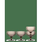 SAGAFORM Billi Coupe Glass Rpet, 4-Pcs - BROWN - 30 CL