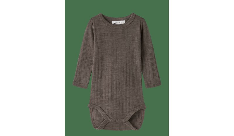 NAME IT Nbmwang Wool Needle Ls Body Solid Noos - MOREL - 56 – kuva 1/2