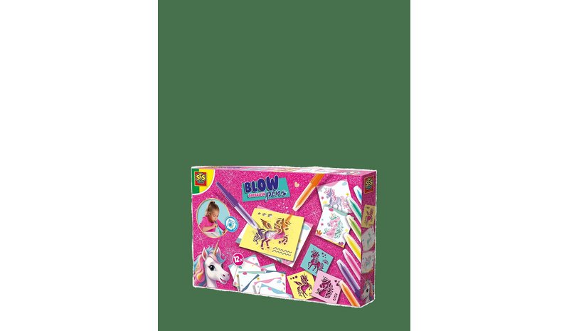 SES CREATIVE Blow Pens - Airbrush Unicorn - MULTI - One Size – kuva 1/2