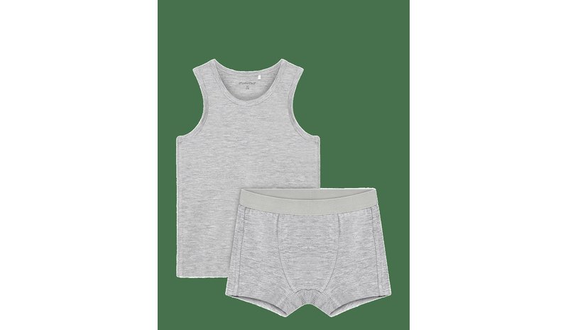 MINYMO Underwear Set - MEDIUMGREYMELANGE - 110