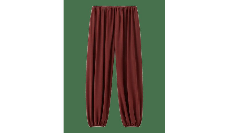 MANGO Mid-Rise Harem Pants - RUST - COPPER - M – kuva 1/2