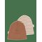 PETIT PIAO Ppsky Beanie 2-Pack - RAWHIDE STRIPED - 86/98 – kuva 1