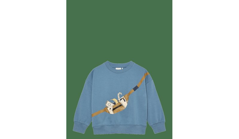 MINYMO Sweatshirt Ls - BLUE SHADOW - 128 – kuva 1/2