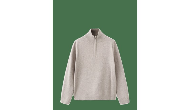 MANGO Knitted Sweater With Perkins Neck - MEDIUM BROWN - 152 – kuva 1/2