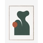 PAPER COLLECTIVE Levitation Ii - 50X70 Cm - WHITE, GREEN, ORANGE - 50X70 cm