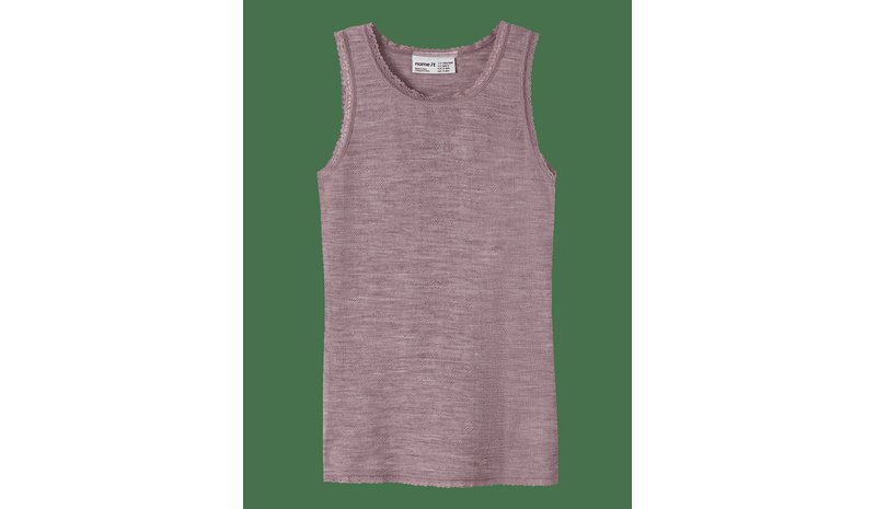 NAME IT Nkfwang Wool Needle Tank Top - TOADSTOOL - 116 – kuva 1/2