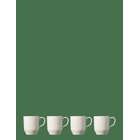 COAST Mug Horizon 4 Pcs - VIT - 30 CL x 11.3