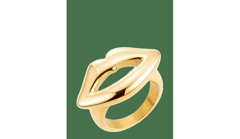 BY JOLIMA Lipp Ring - GOLD - 19 MM – kuva 1/2
