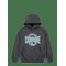 CONVERSE Po-Pull-Over Hoody - DARK MATTER HEATHER - 163/175 – kuva 1